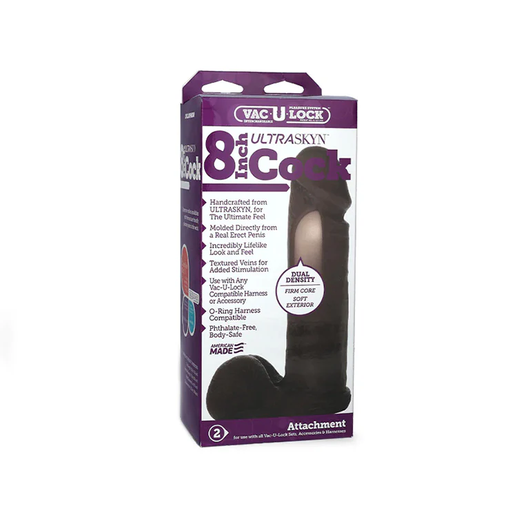 Vac-U-Lock ULTRASKYN 8in Dildo