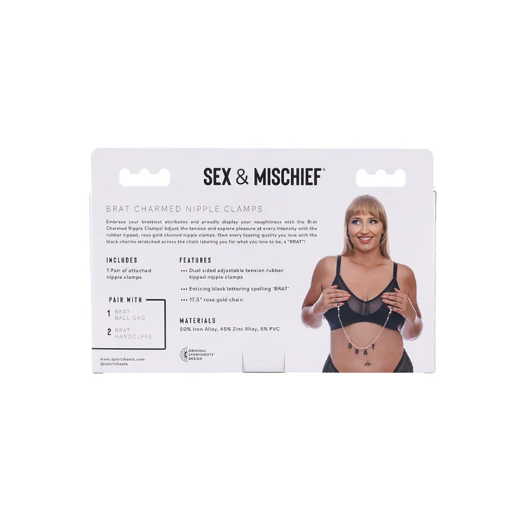 Brat Charmed Nipple Clamps