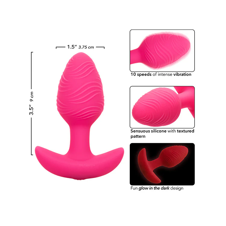 Cheeky Vibrating Glow-in-the-Dark Butt Plug