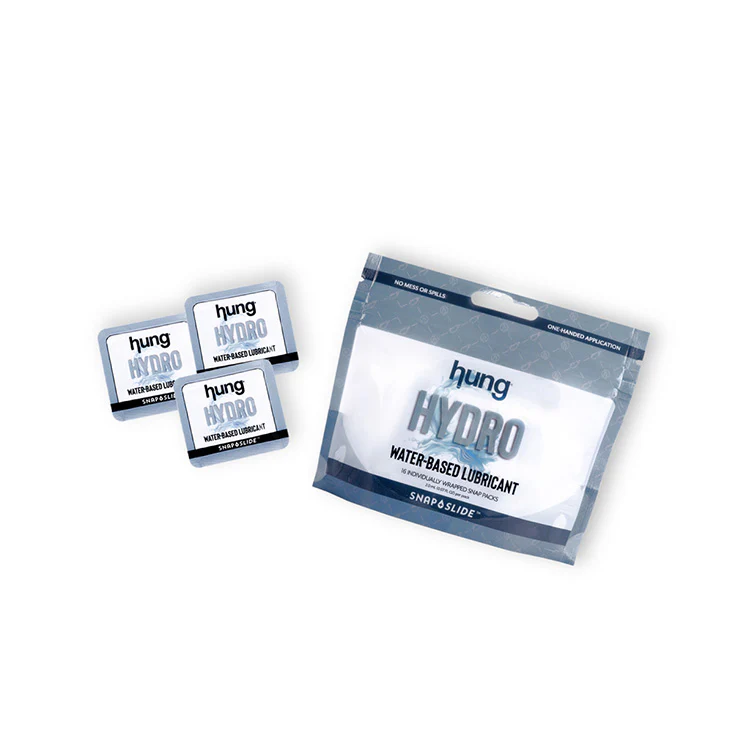 4142-hung-hydro-snap-slidetm-water-based-lubricant-16pk-1.webp Hung Hydro Snap + Slide™ Water-Based Lubricant 16pk