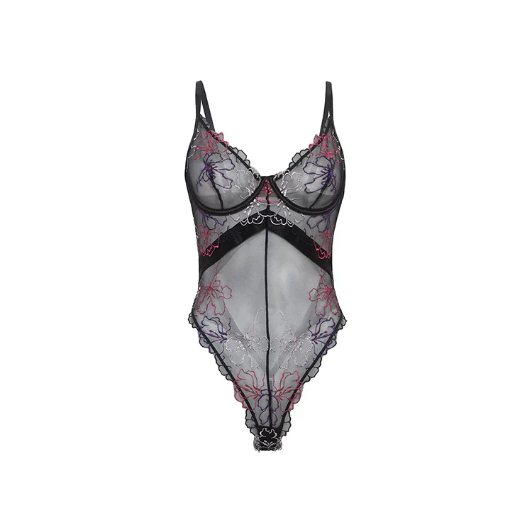 Leanna Embroidered Teddy