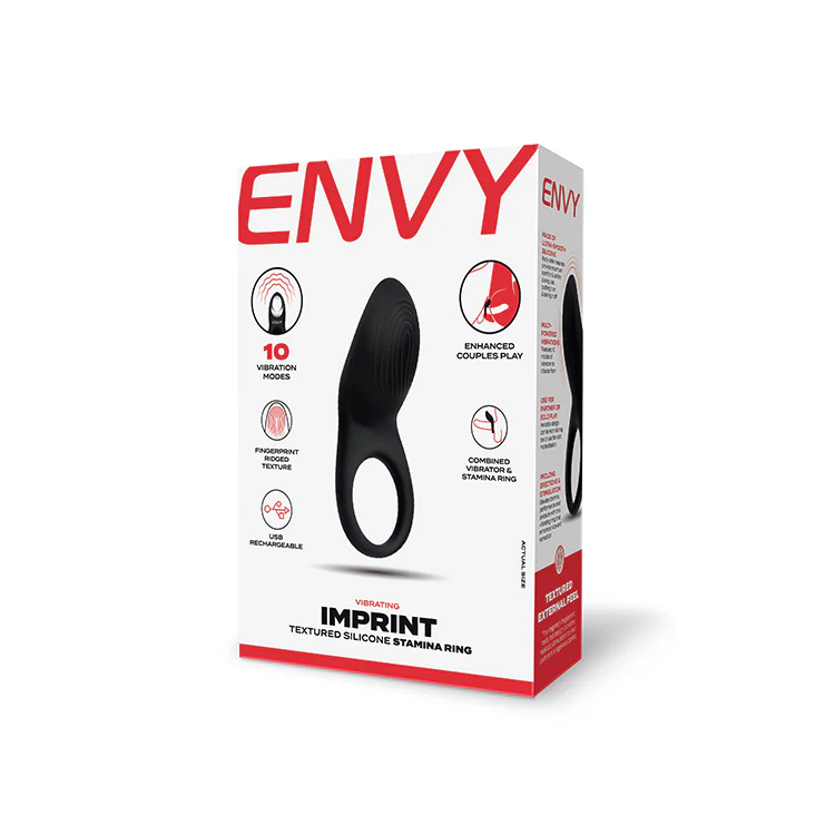 Envy Imprint Textured Vibrating Cock Ring