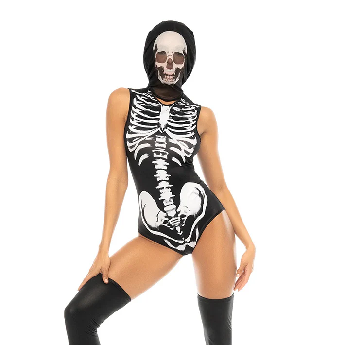 Sensual Skull Skeleton Bodysuit