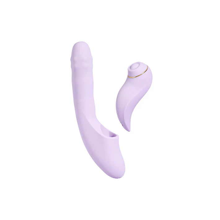 SVAKOM DuoGlow Thrusting Beaded Vibrator with Pulsating Stimulator