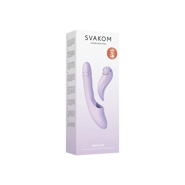 SVAKOM DuoGlow Thrusting Beaded Vibrator with Pulsating Stimulator