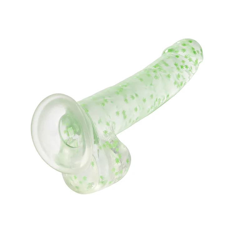 The Naughty Bits I Leaf Dick Glow In The Dark Weed Dildo