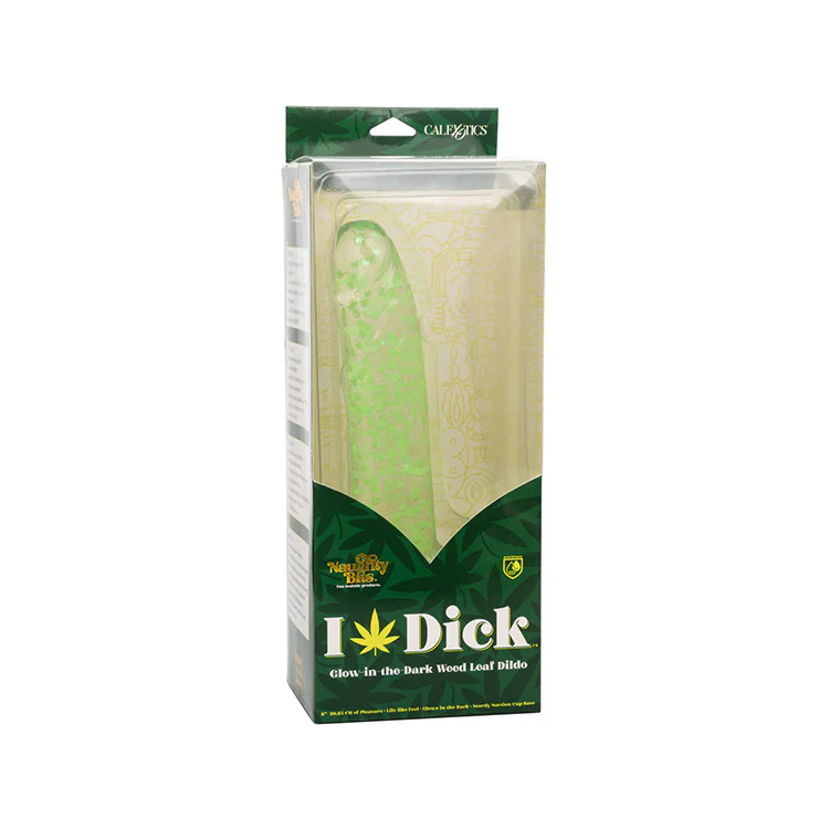 The Naughty Bits I Leaf Dick Glow In The Dark Weed Dildo