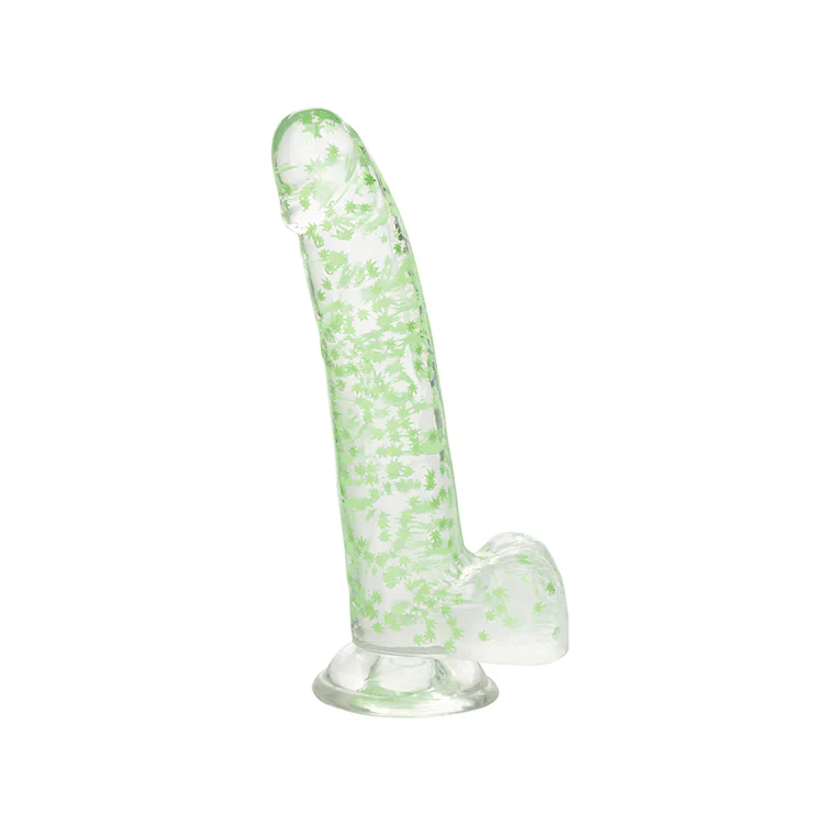 The Naughty Bits I Leaf Dick Glow In The Dark Weed Dildo