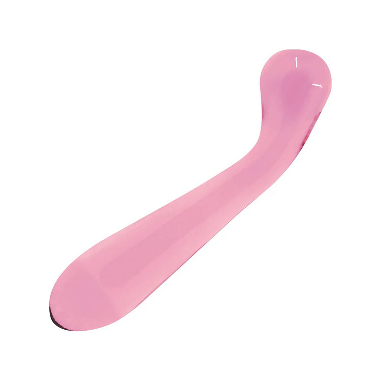 Crystal Pink Glass G-Spot Dildo