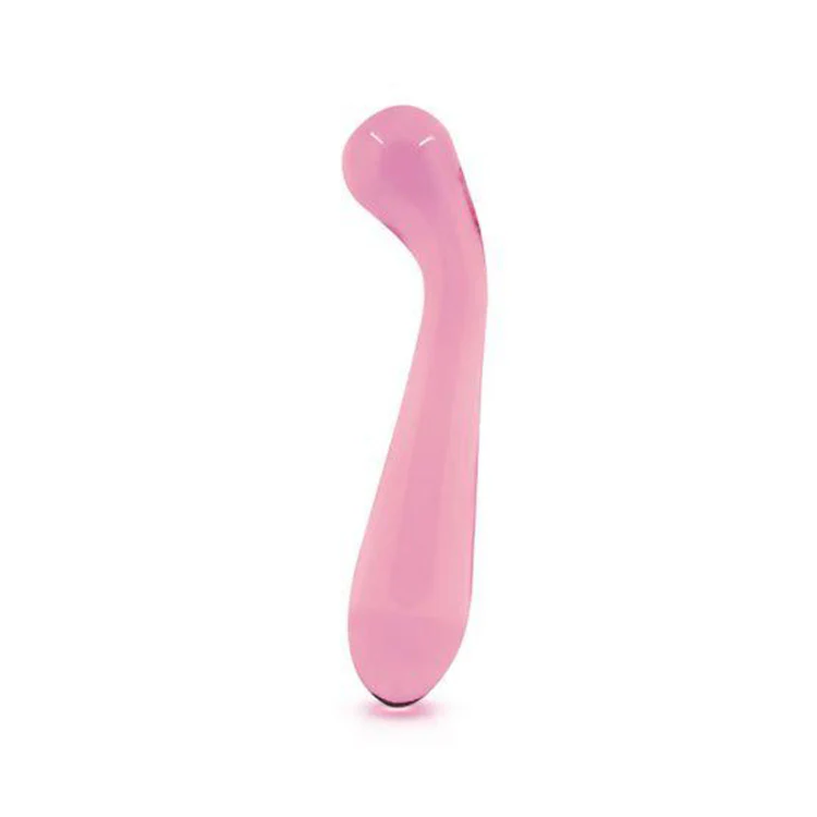 Crystal Pink Glass G-Spot Dildo