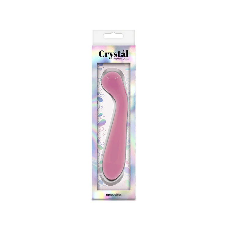 Crystal Pink Glass G-Spot Dildo