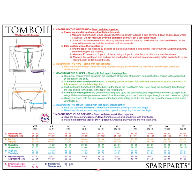 SpareParts Tomboii Packing Harness