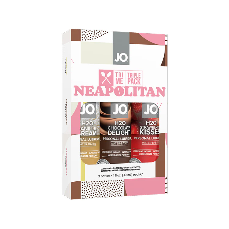 System JO Tri Me Triple Pack Neapolitan Flavored Lube