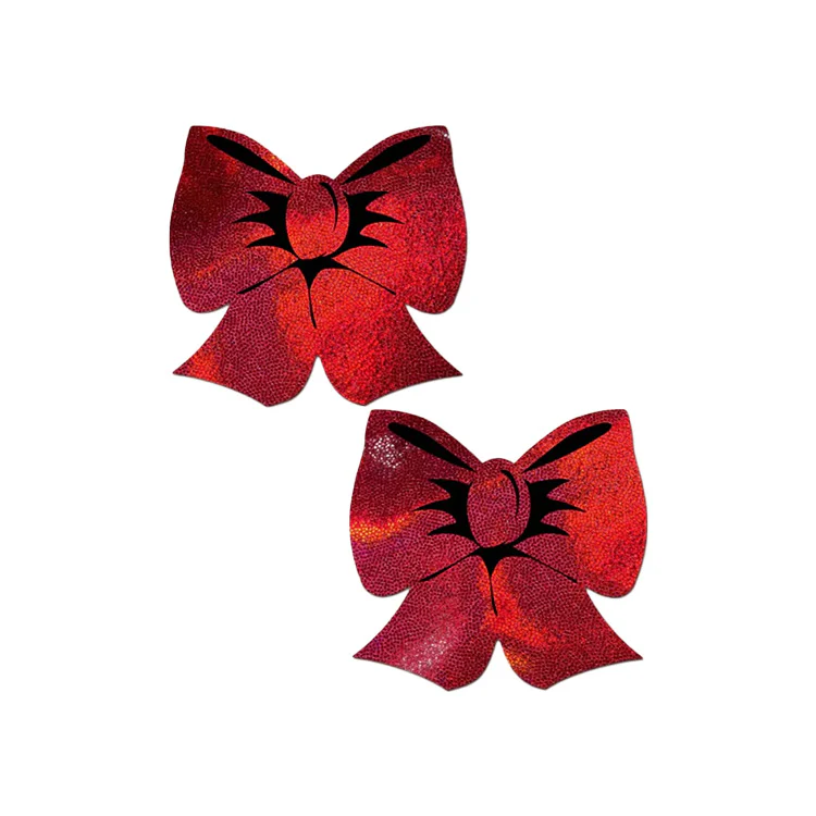 5227-pastease-holographic-red-bow-pasties-1.webp Pastease Holographic Red Bow Pasties