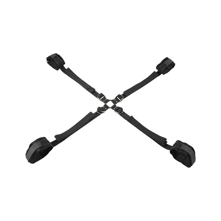 Velvet Noir Adjustable Hog Tie & Cuff Set