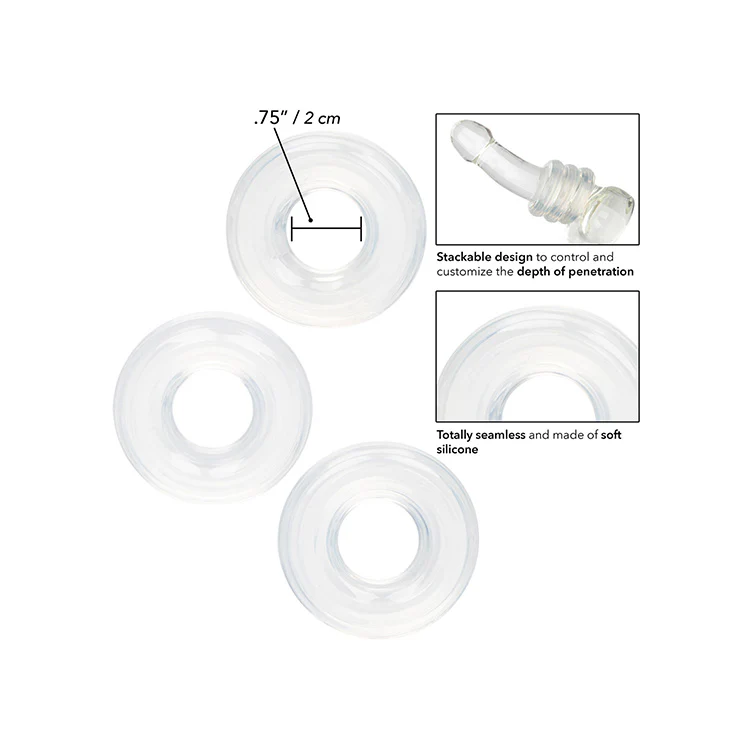Silicone Stacker Rings - 3 Pack