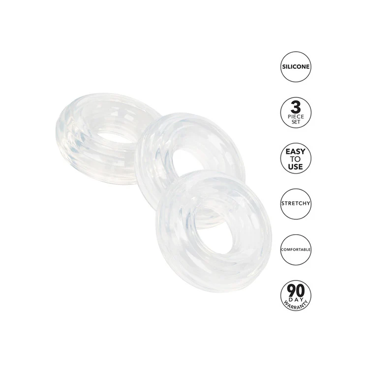 Silicone Stacker Rings - 3 Pack