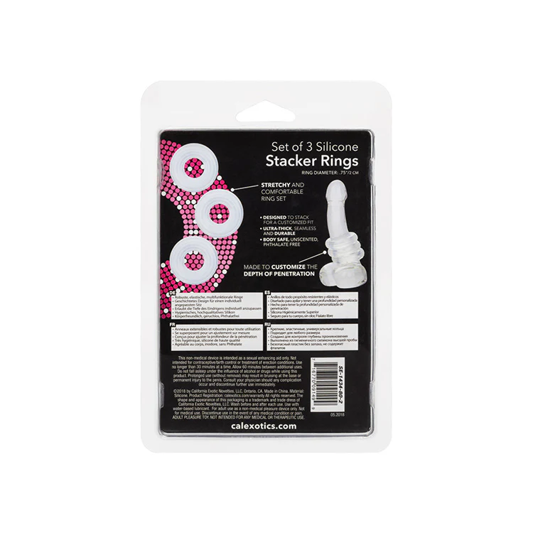 Silicone Stacker Rings - 3 Pack