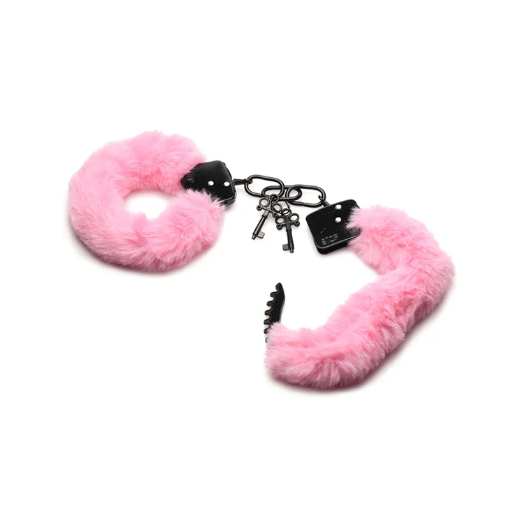 628-cuffed-in-fur-pink-furry-handcuffs-2.webp Cuffed in Fur Pink Furry Handcuffs