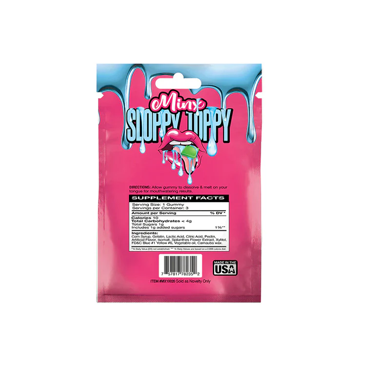 Sloppy Toppy Mouth Watering Oral Sex Gummies 3pk