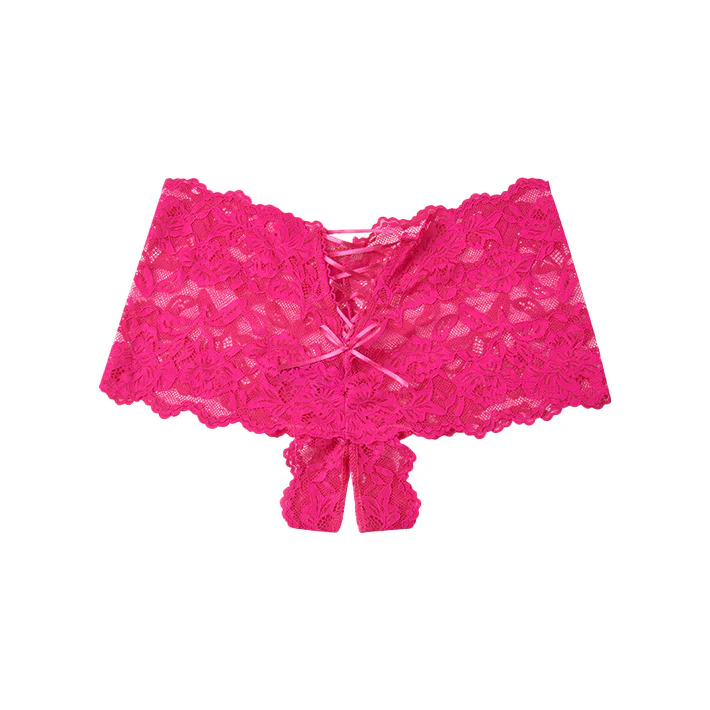 Bella Crotchless Cheeky Lace Panty